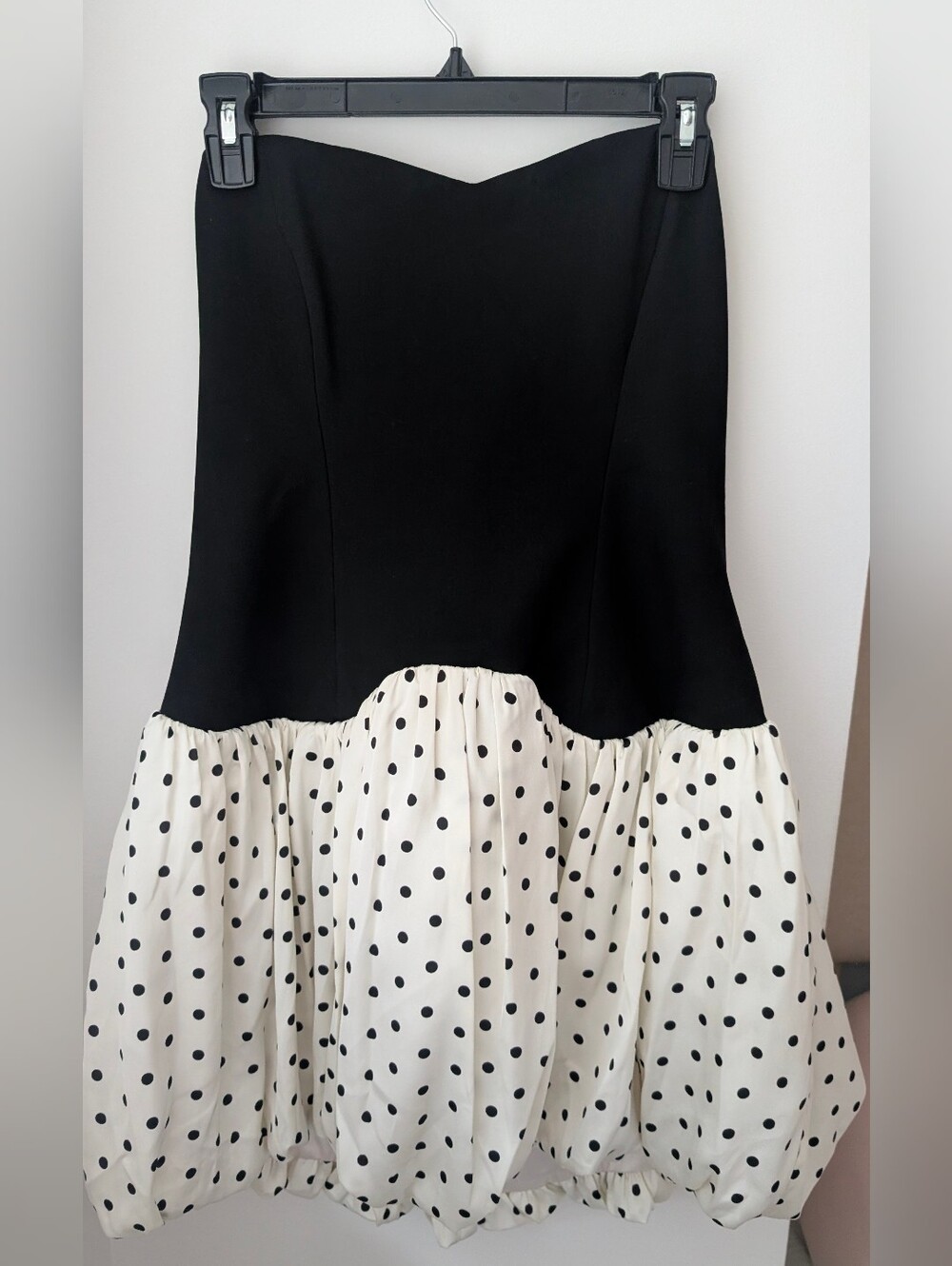 Miss Circle Dahliana Polka Dot Bubble Hem Corset Mini Dress (US 10-12)